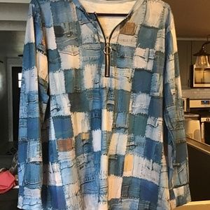 Women’s Medium Brand New Top in beautiful blues!